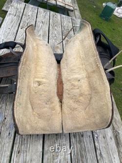Vintage/used 15.5 Western parade saddle withsilver diamonds, red seat