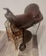 Vntg Youth/small Adult 14-15 Western Tooled Leather Riding Saddle Horse Or Pony