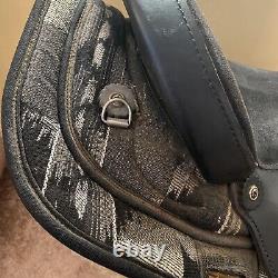 Vtg Big Horn Leather FQH Western Horse Saddle w Pad, Seat =16.5 Gullet = 7