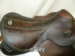 Vtg German Calvary Military Police Australian English Western Leather 17 Saddle