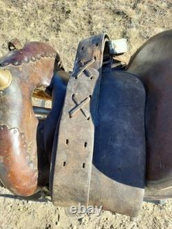 Vtg Rare Victor Marden Dalles Or. High Back Western Saddle 13½ Seat