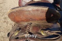 Vtg Rare Victor Marden Dalles Or. High Back Western Saddle 13½ Seat