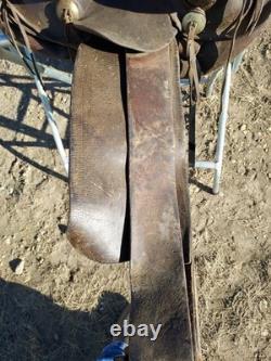 Vtg Rare Victor Marden Dalles Or. High Back Western Saddle 13½ Seat