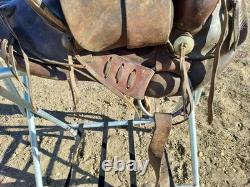 Vtg Rare Victor Marden Dalles Or. High Back Western Saddle 13½ Seat