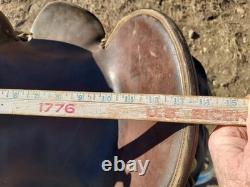 Vtg Rare Victor Marden Dalles Or. High Back Western Saddle 13½ Seat