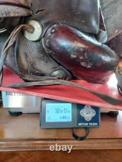 Vtg Rare Victor Marden Dalles Or. High Back Western Saddle 13½ Seat