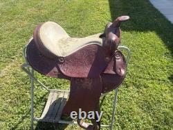 W Saddlery USA Brown Leather Traditional Western Pleasure Saddle