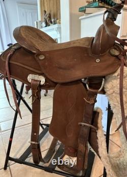 WESTERN HORSE SADDLE KING 16 Inch TX Lightweight Synthetic