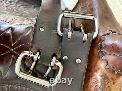 WESTERN SADDLE BIG HORN 465 16 Tooled Leather Same Day Shipping