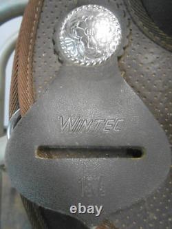 WINTEC SADDLE. Trail pleasure ranch western leather synthetic horse mule english