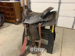 WOMEN's WESTERN SADDLE USED. Genuine Leather. Horse Saddle
