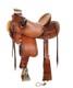 Wade Tree Premium Leather Horse Western Saddle With Tack Set + Girth