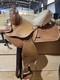 Western Alamo Horse Saddle Leather Junior 12 Inch Suede Seat Trail Square Skirt