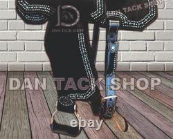 Western Barrel Leather Horse Saddle with Tack Set 10 to 18 size Free shipping