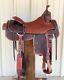 Western Barrel Racing Horse Saddle Premium Leather With Tack Set 10'' To 18' In