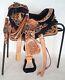 Western Barrel Racing Horse Saddle Premium Leather With Tack Set 10'' To 18' In