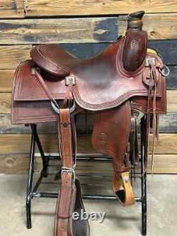 Western Barrel Racing Horse Saddle Premium Leather with tack set 10'' to 18' in