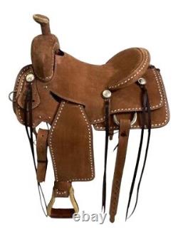 Western Barrel Racing Trail Equestrian Horse Saddle Tack Size 12-18