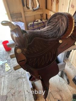 Western Barrel Saddle 15 Inch Seat