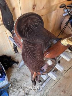 Western Barrel Saddle 15 Inch Seat