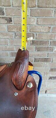 Western Barrel Saddle CONNIE COMBS By Saddlesmith 14 deep seat great for trails