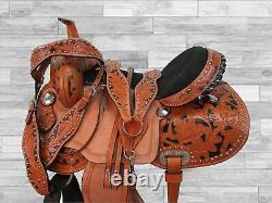 Western Barrel Saddle Pleasure 15 16 17 Custom Made Leather Used Horse Tack Set