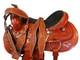 Western Barrel Saddle Trail Horse Pleasure Tooled Used Leather Tack 15 16 17 18