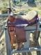 Western Brown Leather Pony Saddle Miniature Horse 12 Seat, Wood Stirrups
