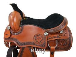 Western Gaited Horse Saddle Trail Pleasure Used Leather Tack Set 15 16 17 18