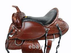 Western Gaited Saddle Horse Pleasure Trail Tooled Leather Tack Set 15 16 17 18