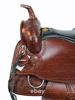 Western Gaited Saddle Horse Pleasure Trail Tooled Leather Tack Set 15 16 17 18