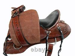 Western Gaited Saddle Horse Pleasure Trail Tooled Leather Tack Set 15 16 17 18