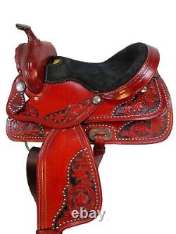 Western Gaited Saddle Pleasure Horse Trail Used Leather Tack Set 15 16 17 18