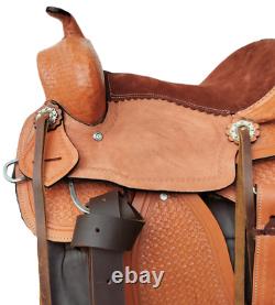 Western Horse Saddle Barrel Racing Trail Horse Saddle with Matching tack Set