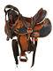 Western Horse Saddle Barrel Racing Trail Pleasure Used Leather Tack 10- 18.5