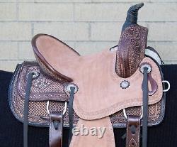 Western Horse Saddle Barrel Trail Youth Kid Leather Roping Used Tack 12 13 14