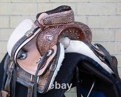 Western Horse Saddle Barrel Trail Youth Kid Leather Roping Used Tack 12 13 14