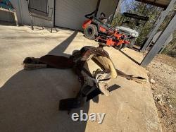 Western Horse Saddle Brown Traditional Tooled Leather Classic Riding Tack