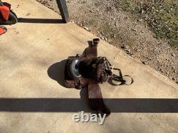 Western Horse Saddle Brown Traditional Tooled Leather Classic Riding Tack