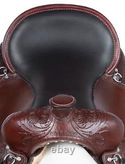 Western Horse Saddle Leather Used Pleasure Trail Barrel Brown Tack 15 16 17 18