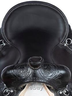 Western Horse Saddle Leather Used Trail Barrel Racing Black Tack Set 15 16 17 18