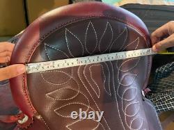 Western Leather Horse Saddle Hand Tooling Carved Pleasure Trail Riding Tack
