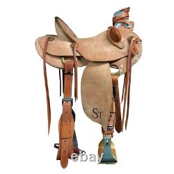Western Leather Horse Wade Roper Ranch Saddle Tack Set 14 to 18 Free Shipping