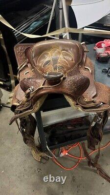 Western Leather Saddle