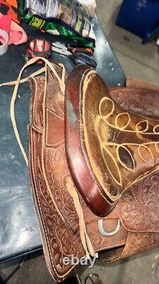 Western Leather Saddle