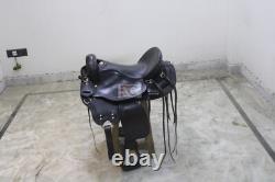 Western Leather Saddle All Sizes Inch Equestrian Trail Horse