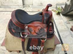 Western Leather Saddle Horse Sun Flower Barrel Racing TACK Set