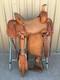 Western Leather Saddle Wade Brown Fork Roping Ranch Horse Saddle Size(10 To 18)