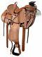 Western Leather Saddle Wade Tree A Fork Roping Ranch Horse Saddle Size 14 To 18