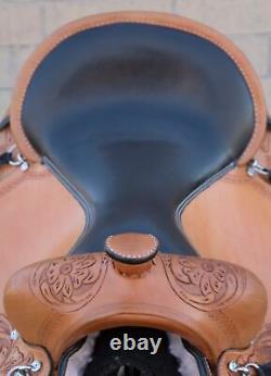 Western Leather Used Horse Saddle Trail Gaited Close Contact Tack 15 18